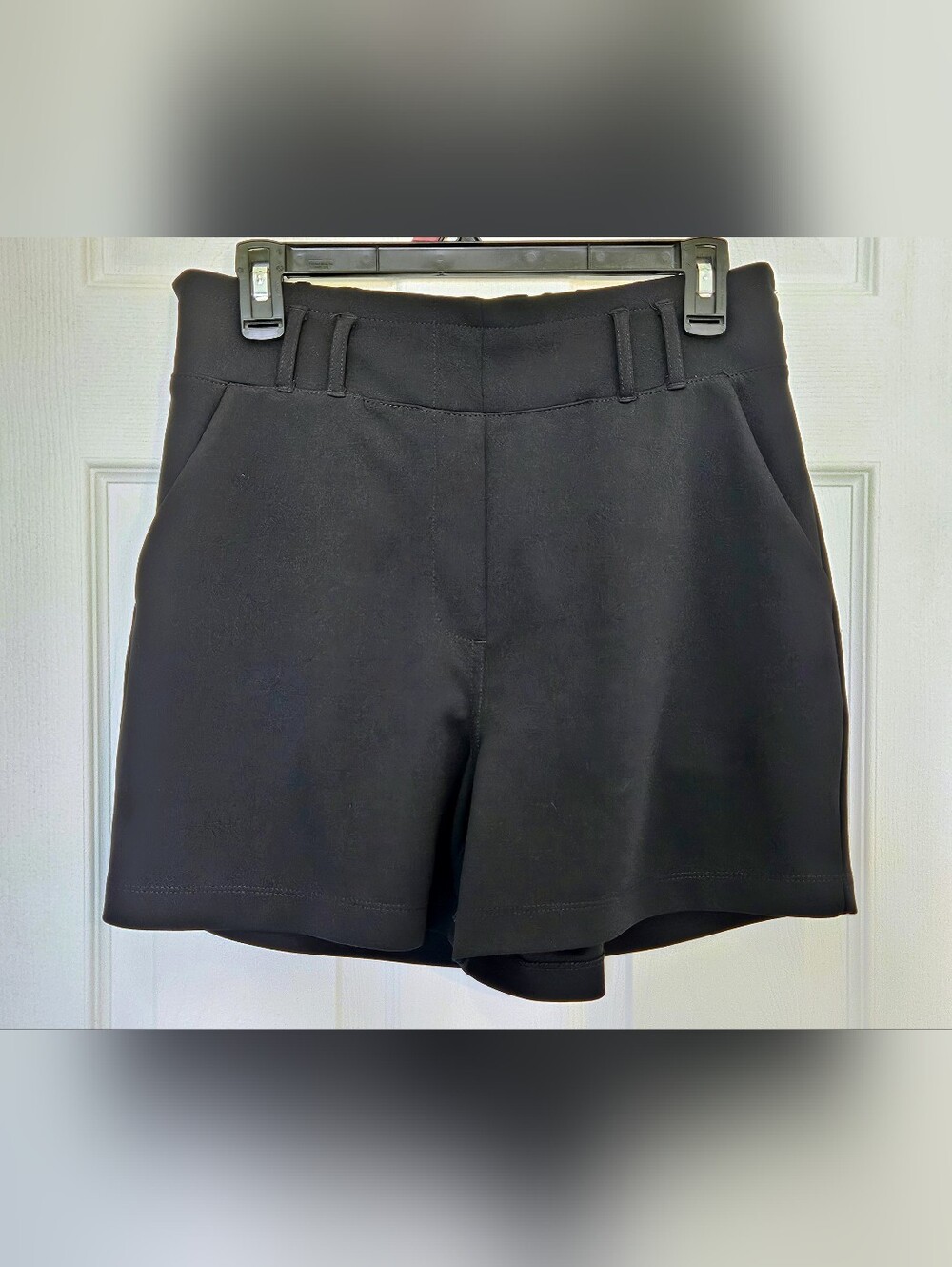 Women's Black Stretch Pull-On Shorts